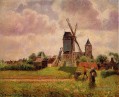 el molino de viento knocke bélgica Camille Pissarro